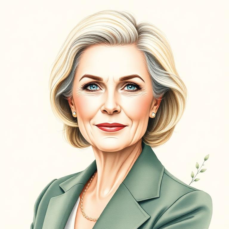 Stylized portrait of Amy Edmondson